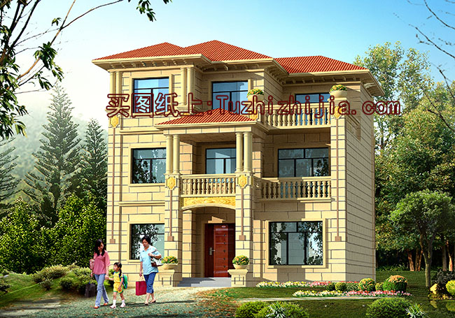 鄉(xiāng)村20萬內(nèi)三層別墅房屋設(shè)計(jì)圖，面積適中、戶型經(jīng)典