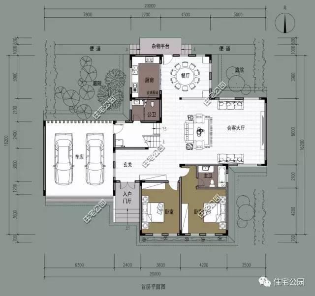 七套農(nóng)村別墅戶型設(shè)計(jì)圖，哪一套是你的最愛(ài)呢？