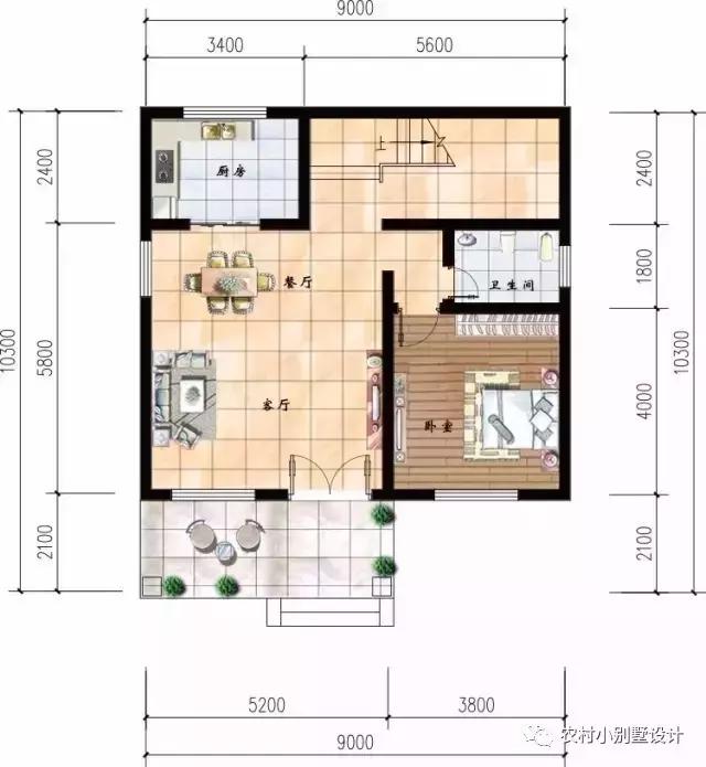 經(jīng)典實(shí)用的農(nóng)村三層小別墅設(shè)計(jì)，簡(jiǎn)潔通用戶型，布局完美！
