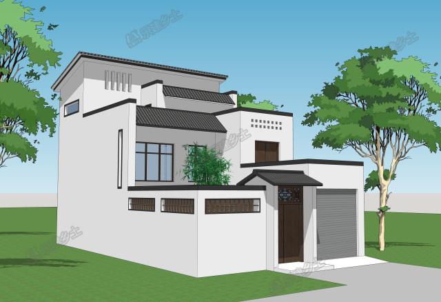 新中式三層住宅設(shè)計，戶型合理，造型簡單樸素！