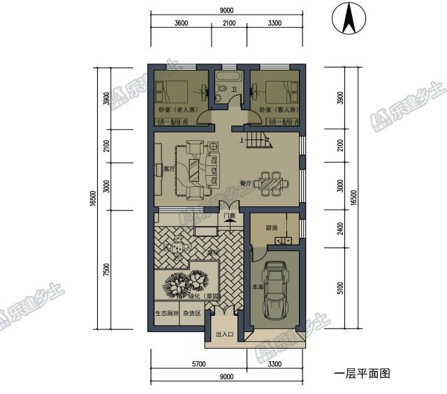 新中式三層住宅設(shè)計，戶型合理，造型簡單樸素！