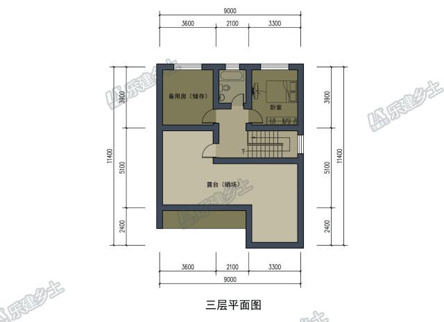 新中式三層住宅設(shè)計，戶型合理，造型簡單樸素！