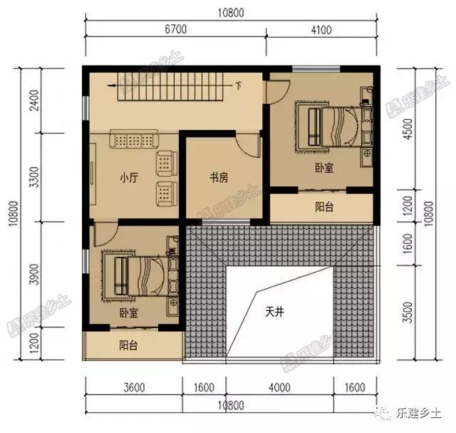 中式徽派二層房屋小院設(shè)計(jì)，戶型合理，蓋好后讓人羨慕不已！