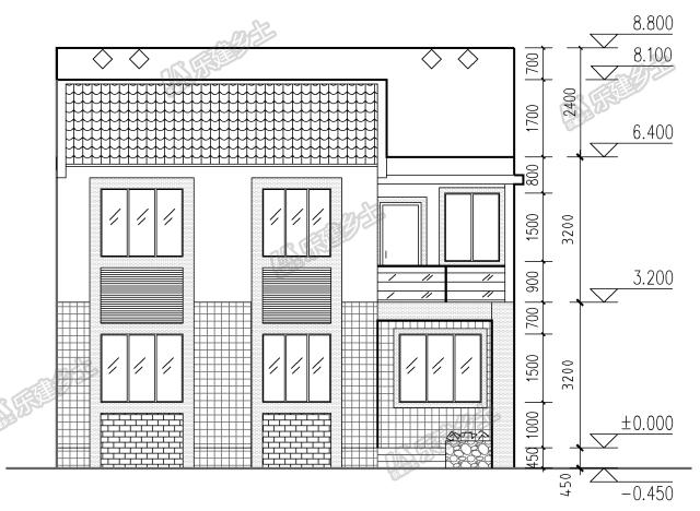 二層別墅設(shè)計(jì)，可獨(dú)棟可聯(lián)排，適合三代人居住