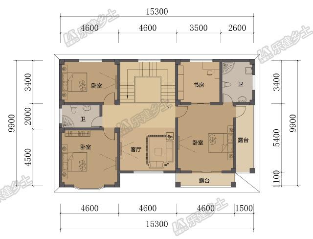 現代簡約二層小洋樓設計方案，完美布局，大氣美觀！