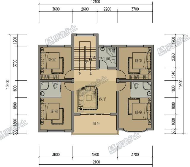 簡(jiǎn)歐三層自建房設(shè)計(jì)，簡(jiǎn)潔美觀，多代同堂都沒問題！