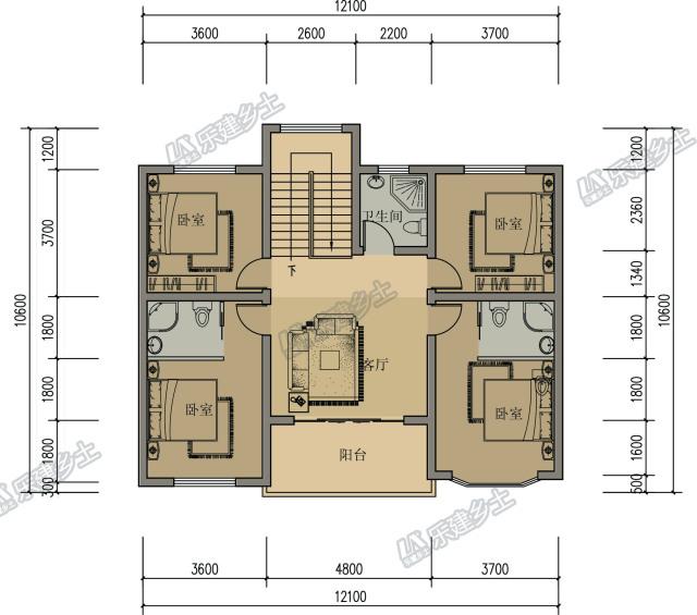 簡(jiǎn)歐三層自建房設(shè)計(jì)，簡(jiǎn)潔美觀，多代同堂都沒問題！