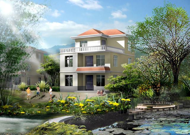 20萬(wàn)自建三層新農(nóng)村別墅設(shè)計(jì)，獨(dú)具特色，有想蓋的沖動(dòng)嗎？