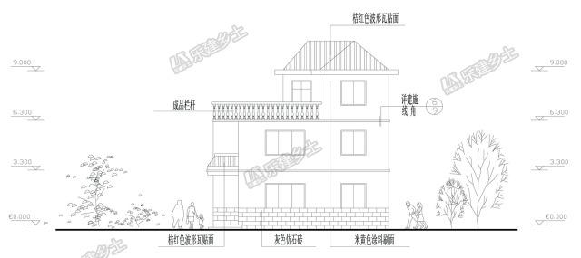20萬(wàn)自建三層新農(nóng)村別墅設(shè)計(jì)，獨(dú)具特色，有想蓋的沖動(dòng)嗎？