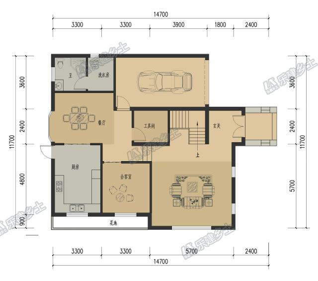 二層獨(dú)棟別墅設(shè)計(jì)帶屋頂花園，現(xiàn)代簡(jiǎn)約型，你值得擁有！