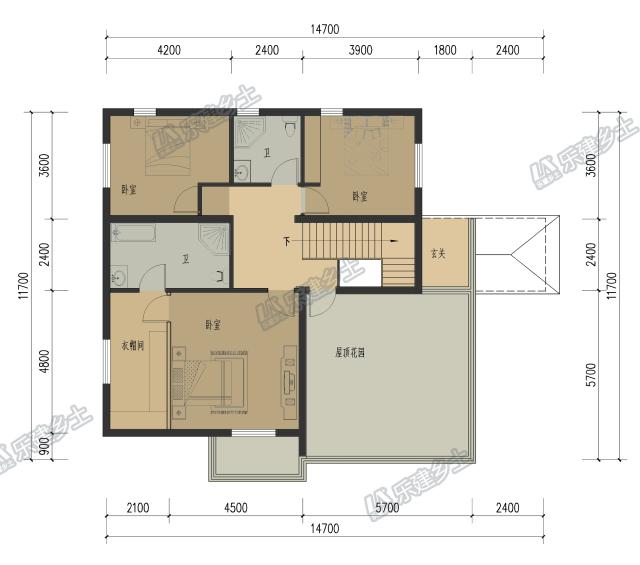 二層獨(dú)棟別墅設(shè)計(jì)帶屋頂花園，現(xiàn)代簡(jiǎn)約型，你值得擁有！