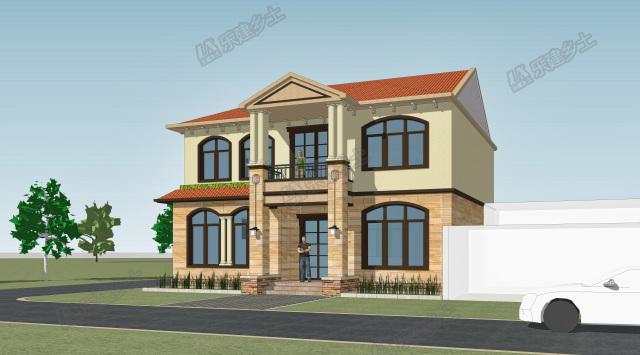 歐式二層別墅設(shè)計(jì)，布局合理，外觀精美！