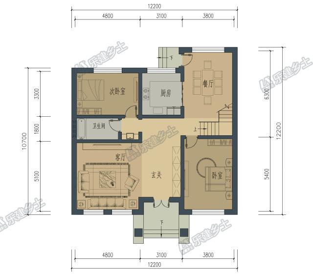 歐式二層別墅設(shè)計(jì)，布局合理，外觀精美！
