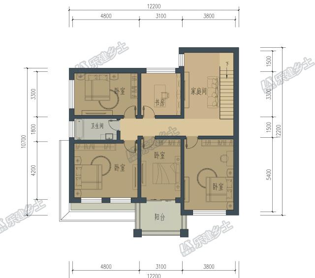 歐式二層別墅設(shè)計(jì)，布局合理，外觀精美！