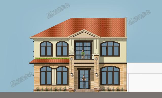 歐式二層別墅設(shè)計(jì)，布局合理，外觀精美！