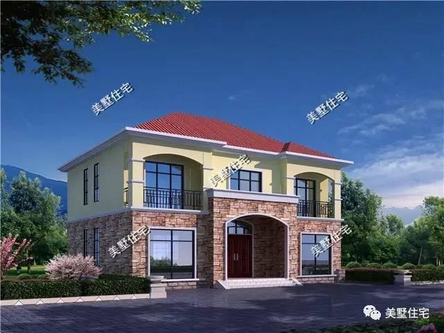 二層農(nóng)村別墅設(shè)計，5臥室8衛(wèi)生間，第一次見這種戶型！