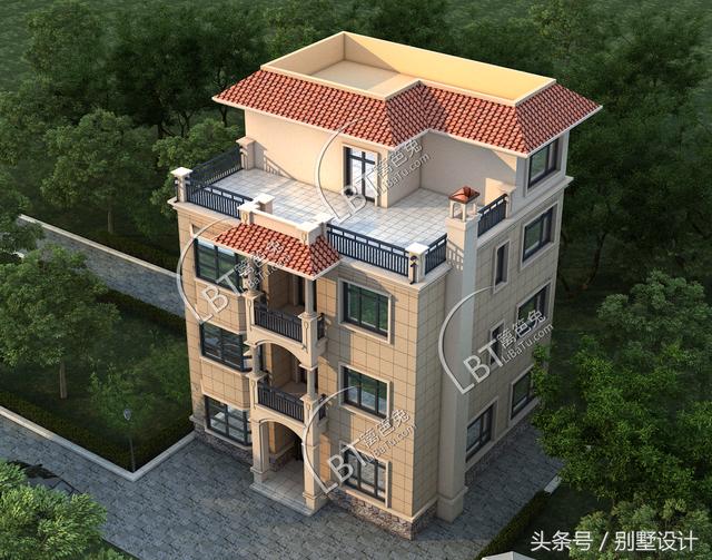 兩兄弟回農(nóng)村各自蓋了一棟四層房屋設(shè)計，剛完工就在全縣羨慕不已！