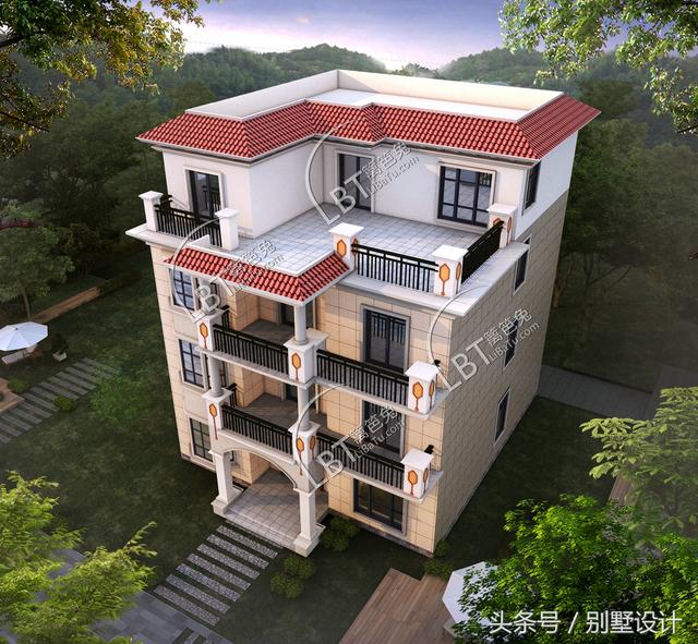 兩兄弟回農(nóng)村各自蓋了一棟四層房屋設(shè)計，剛完工就在全縣羨慕不已！