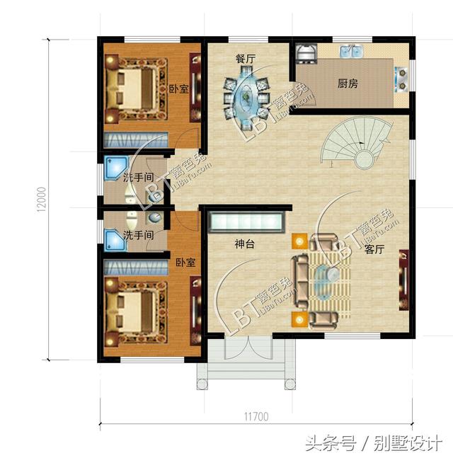 新農(nóng)村自建三層別墅，大氣敞亮，戶型合理，完美利用！