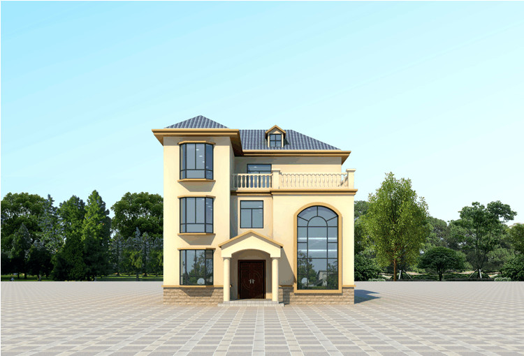 經(jīng)典歐式別墅設(shè)計，客廳挑空，建好后倍漂亮！