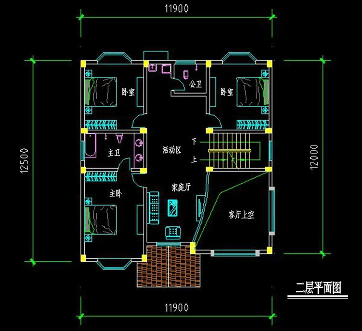 經(jīng)典歐式別墅設(shè)計，客廳挑空，建好后倍漂亮！