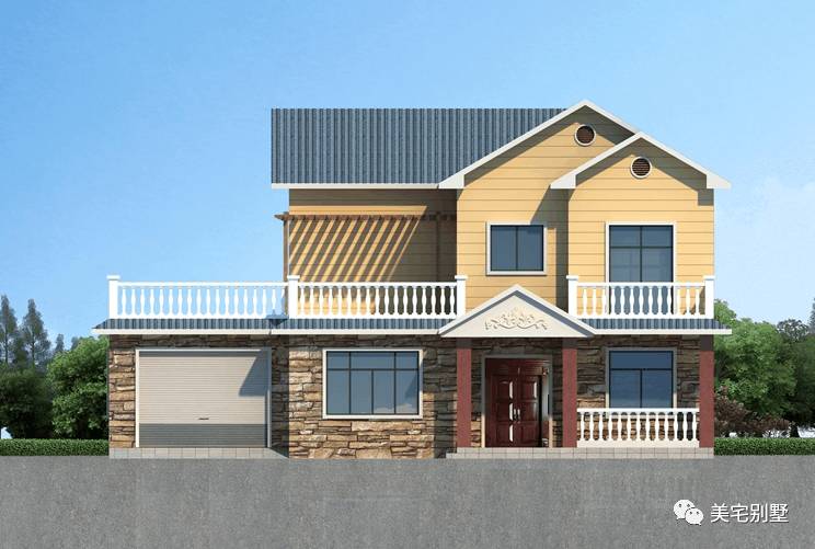 美式田園別墅設(shè)計(jì)圖大全，造價(jià)低，回村里建一棟，安享晚年！