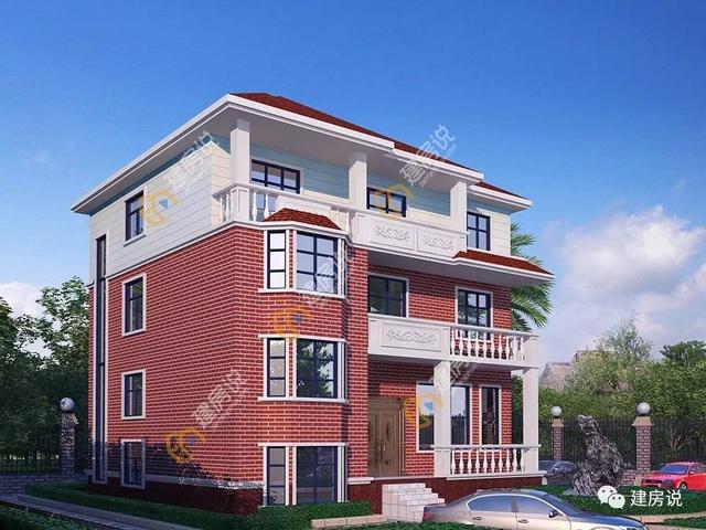 農(nóng)村三層半復(fù)式別墅設(shè)計(jì)，在老家建了這棟房子親戚鄰居來(lái)的勤了！