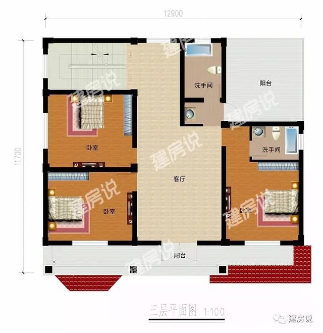 農(nóng)村三層半復(fù)式別墅設(shè)計(jì)，在老家建了這棟房子親戚鄰居來(lái)的勤了！