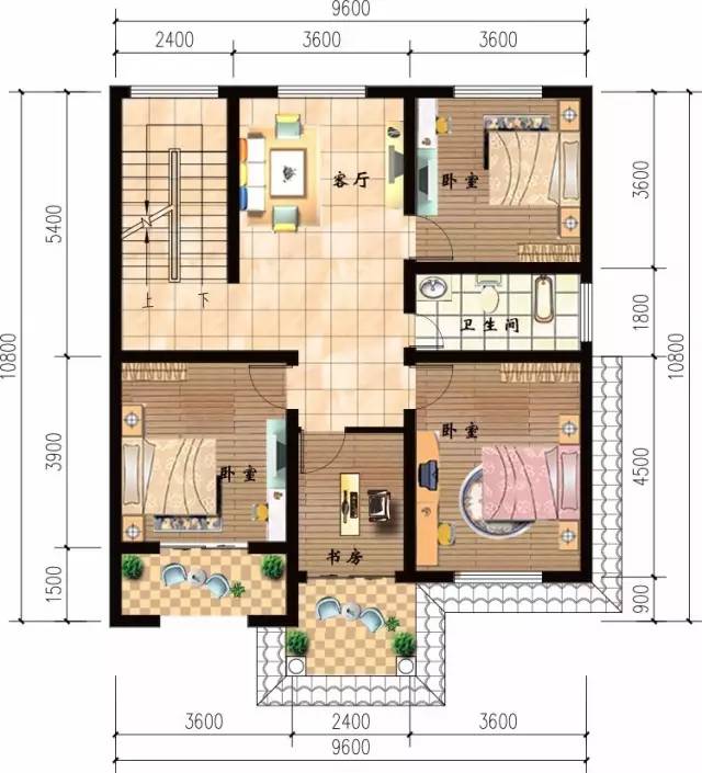 20多萬自建三層樓房設(shè)計(jì)圖，建好后孩子都愛讀書了！