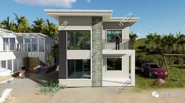 15萬(wàn)自建二層農(nóng)村別墅設(shè)計(jì)，建成以后比效果圖還美？