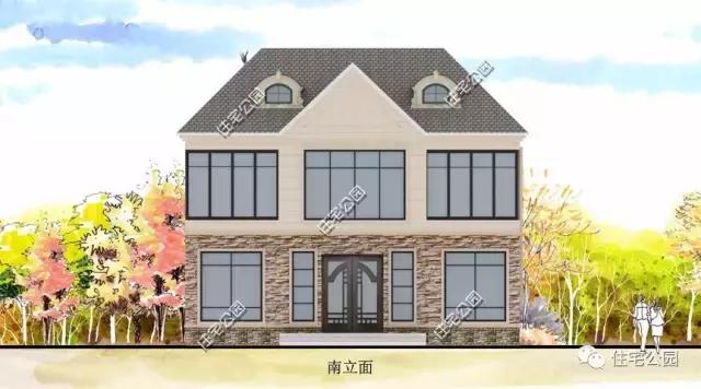 120平農(nóng)村二層坡頂別墅設計方案，等地基批了就開建！