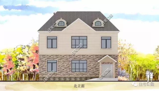 120平農(nóng)村二層坡頂別墅設計方案，等地基批了就開建！