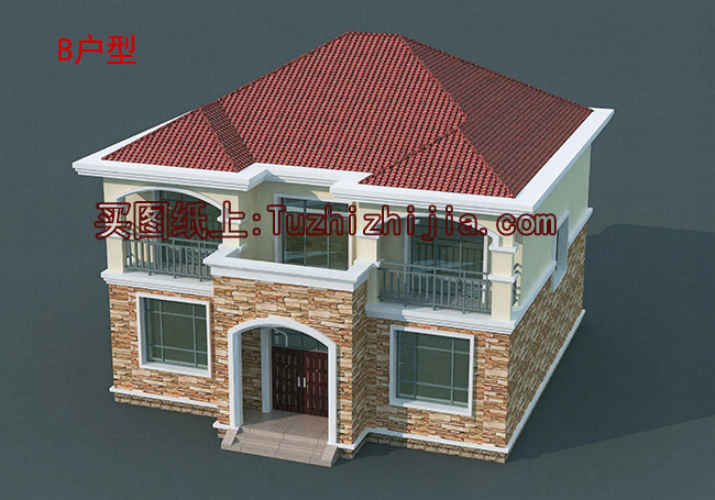 經(jīng)典戶型二層農(nóng)村小別墅設(shè)計圖，造價25萬內(nèi)