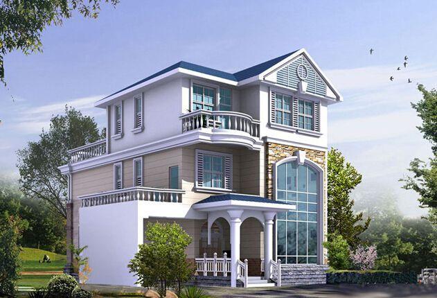 三層現(xiàn)代別墅設(shè)計(jì)，帶室外車庫與挑空客廳，實(shí)用美觀！