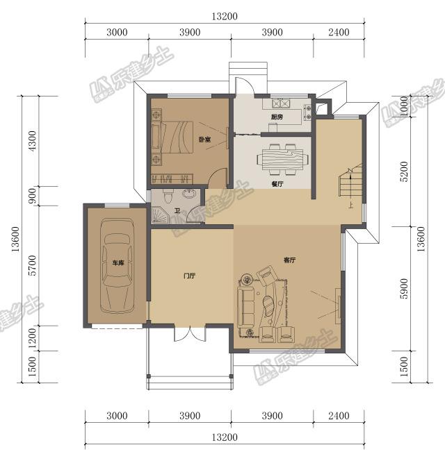 三層現(xiàn)代別墅設(shè)計(jì)，帶室外車庫與挑空客廳，實(shí)用美觀！