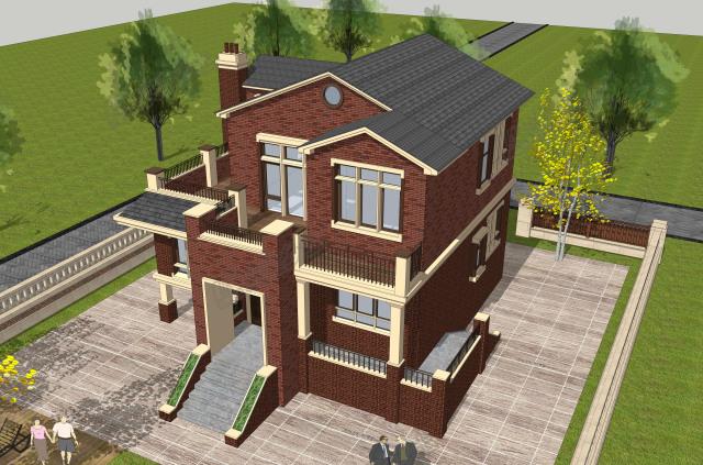 二層鄉(xiāng)村住宅設(shè)計(jì)方案，打破傳統(tǒng)，賦予新的美感！