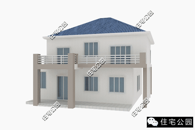 農(nóng)村自建二層實用小洋樓設(shè)計，外觀精致，布局合理！