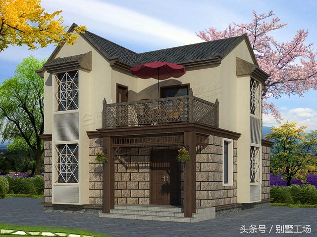 農(nóng)村自建別墅設計帶露臺，教你什么叫享受生活！