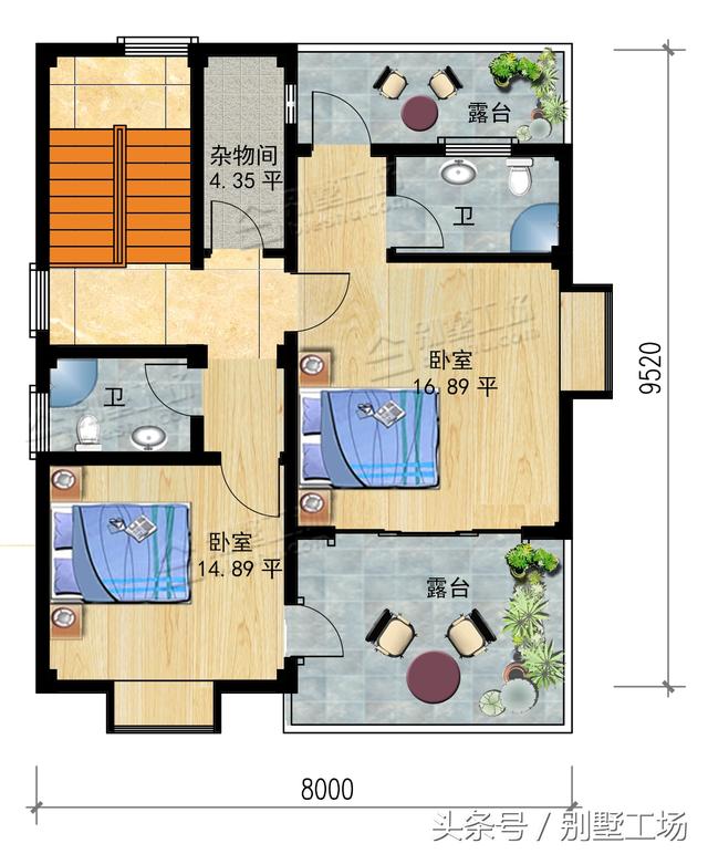 農(nóng)村自建別墅設計帶露臺，教你什么叫享受生活！