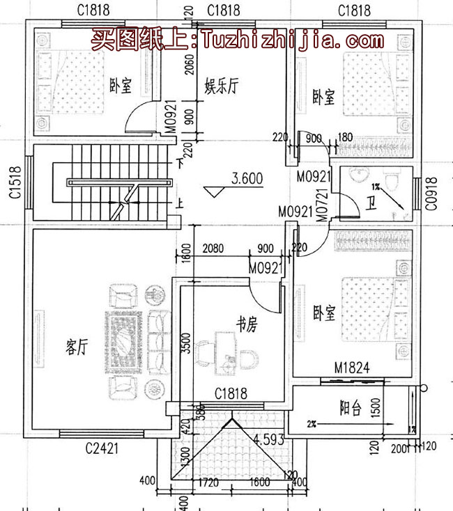 130平左右三層樓房設(shè)計(jì)圖，新農(nóng)村住宅自建推薦
