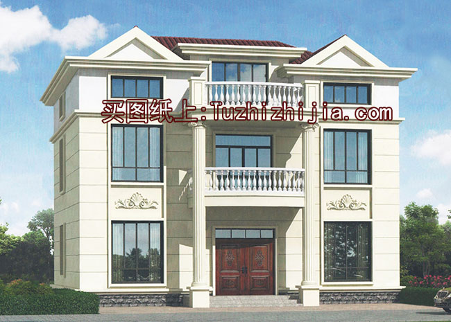 140平三層別墅房屋設計圖，含外觀圖片，外觀現(xiàn)代時尚