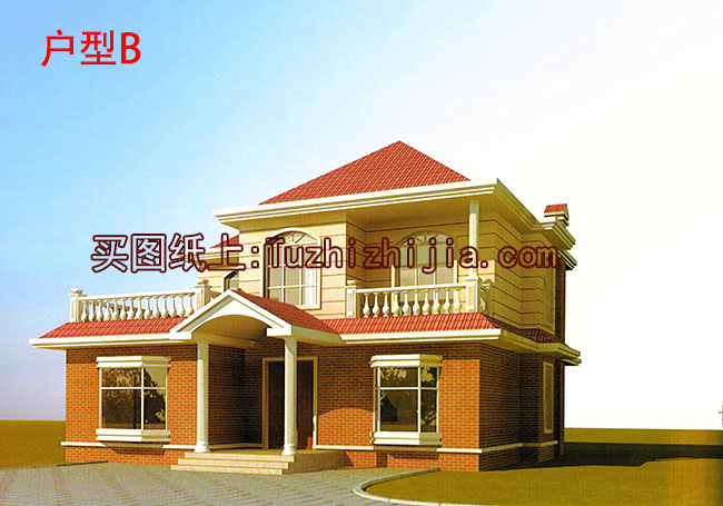 新農(nóng)村兩層帶露臺(tái)自建房設(shè)計(jì)圖，造價(jià)30萬內(nèi)