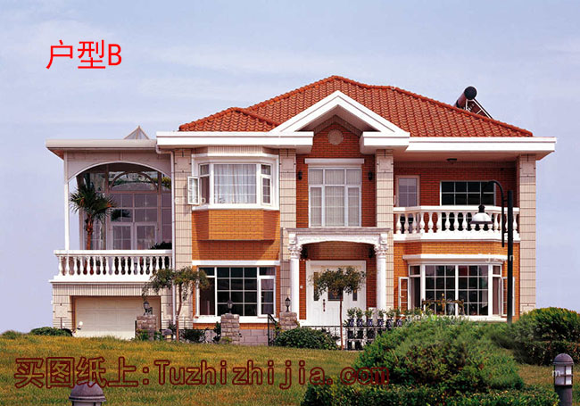 農(nóng)村四間兩層別墅房屋設計圖，含外觀圖片