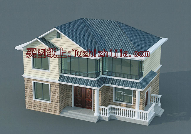 私家二層農(nóng)村自建房設(shè)計圖及效果圖，造價20萬左右