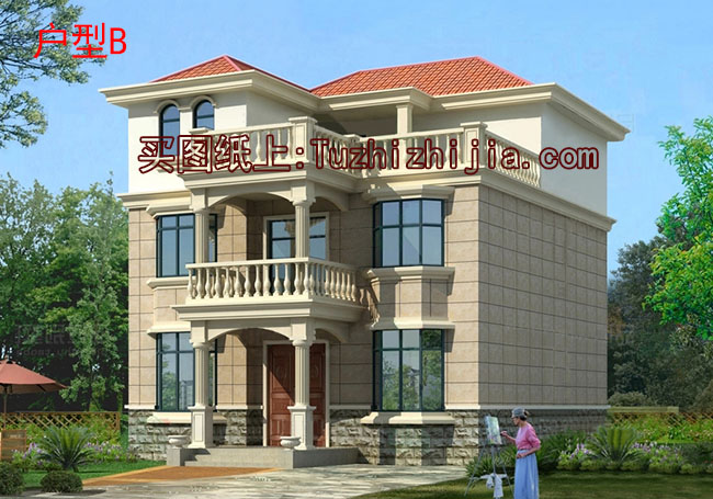 12x10三層別墅設(shè)計圖，農(nóng)村自建房推薦戶型