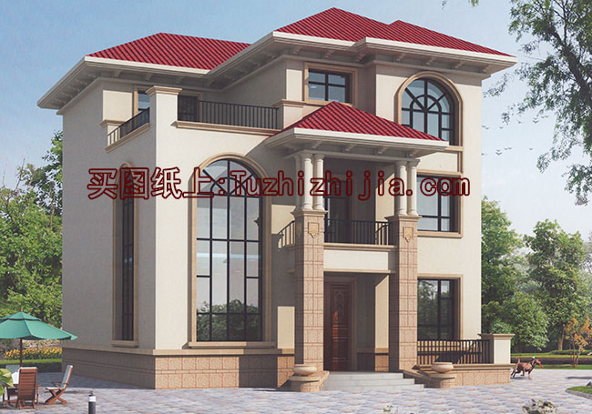 農(nóng)村自建房設(shè)計(jì)圖，三層房屋設(shè)計(jì)圖及效果圖