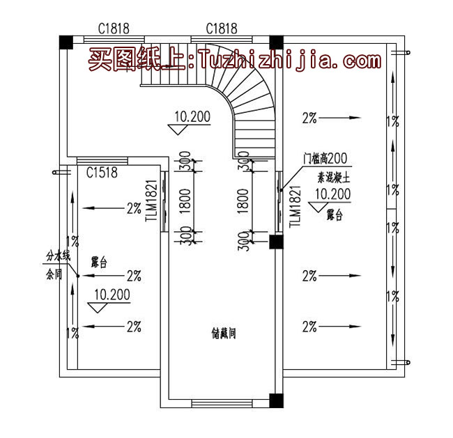 農(nóng)村兩間四層樓房設計圖，外觀效果圖+全套圖紙