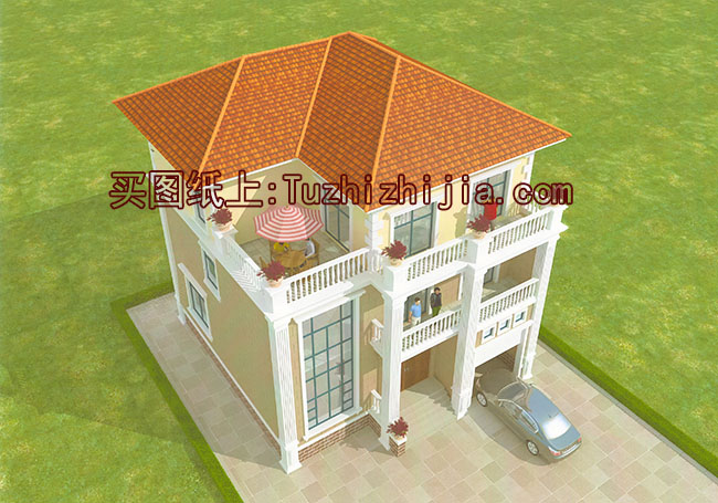 20萬農(nóng)村自建三層別墅設(shè)計(jì)圖，外觀美觀，戶型實(shí)用