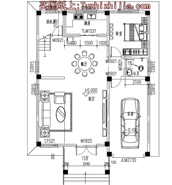 農(nóng)村兩間三層房屋設(shè)計(jì)圖，含外觀圖片