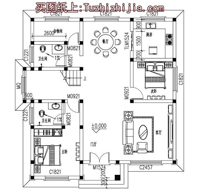 135平復式別墅房屋設計圖，外觀時尚、漂亮